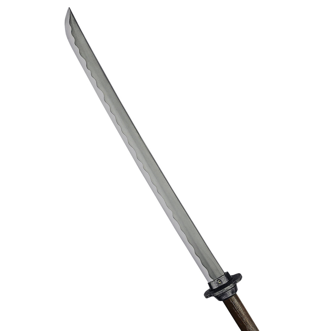 LARP Naginata spear on white background